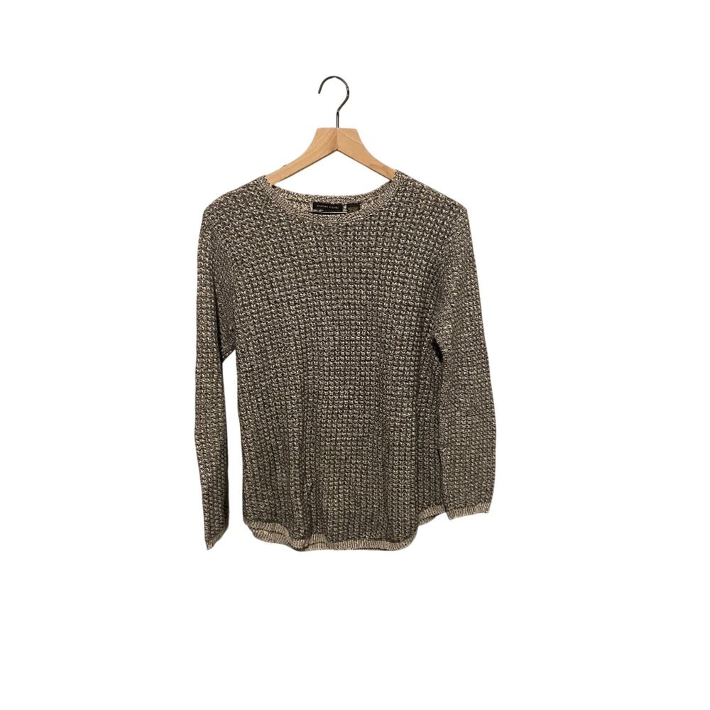 Jeane Pierre women’s extra large gray cable knit sweater